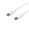 Bundle chargeur PC WE USB-C/USB + câble USB-C/USB-C 2m - Chargeur 1 port USB-C 65W - 1 port USB Blanc