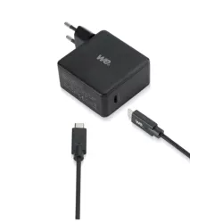 WE Bundle chargeur USB-C + câble USB-C/USB-C 2m - Chargeur 1 port USB-C 100W - PD 3.0/QC3.0 - noir