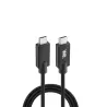 WE Bundle chargeur USB-C + câble USB-C/USB-C 2m - Chargeur 1 port USB-C 100W - PD 3.0/QC3.0 - noir