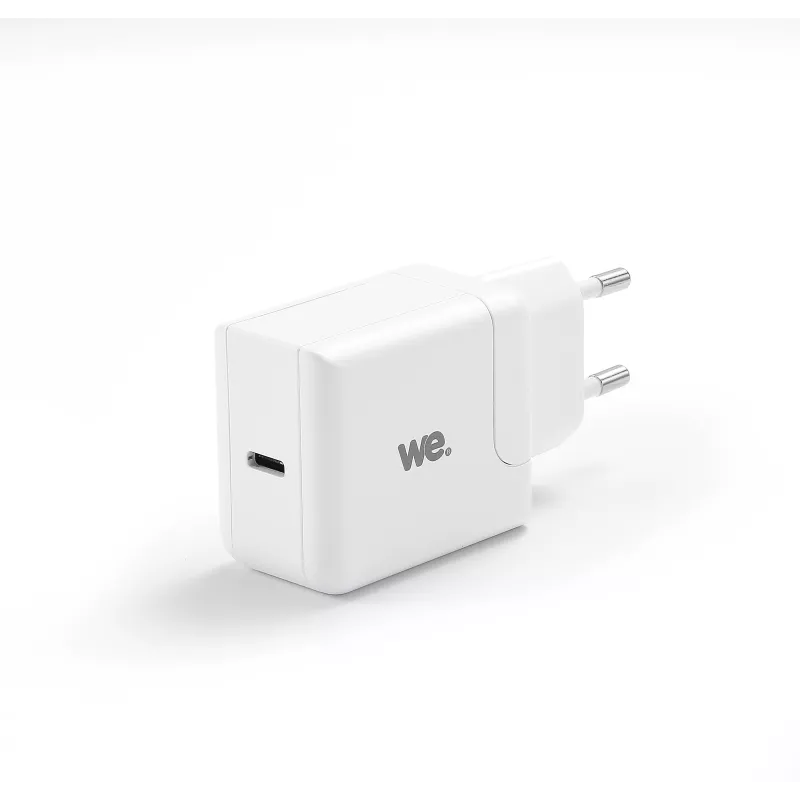 WE Bundle Chargeur Secteur + Câble Chargeur : Câble USB-C/Lightning Sortie Max 20W / Power Delivery 3.0 Mince, léger et…