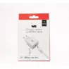 WE Bundle Chargeur Secteur + Câble Chargeur : Câble USB-C/Lightning Sortie Max 20W / Power Delivery 3.0 Mince, léger et…