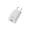 Chargeur secteur WE 2 Ports USB-A Chargeur Mural (5V/2.1A Max) 10W, coloris blanc