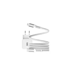 Bundle chargeur 1 port USB-C 20W + câble USB-C/Lightning blanc