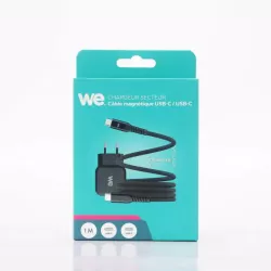 Bundle chargeur 1 port USB-C 20W + câble USB-C/USB-C noir
