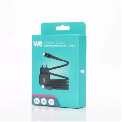 Bundle chargeur 1 port USB-C 20W + câble USB-C/USB-C noir