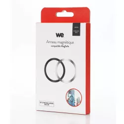 WE kit de 2 anneaux magnétiques qui rend la coque de protection compatible MagSafe.Compatible Iphone 12/13 et Samsung…