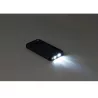 WE Batterie de secours 10000 mAh - Antichocs - 2 ports USB - 10W - Panneaux solaires/lampe torche intégrés - IPX4 - noire