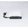 Batterie de secours WE, Power Bank, 10 000 mAh, couleur BLANC 1 port USB-A +1 port USB-C / 18W Charge rapide