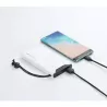Batterie de secours WE, Power Bank, 10 000 mAh, couleur BLANC 1 port USB-A +1 port USB-C / 18W Charge rapide
