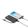Batterie de secours WE, Power Bank, 10 000 mAh, couleur NOIR 1 port USB-A +1 port USB-C / 18W Charge rapide