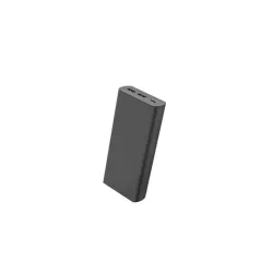 Batterie de secours 20000mAh 3 ports - 1 port USB-C + 2 ports USB A - 15W - câble USB/USB-C 20cm inclus - noir