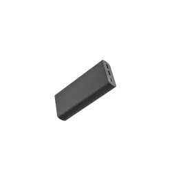 Batterie de secours 20000mAh 3 ports - 1 port USB-C + 2 ports USB A - 15W - câble USB/USB-C 20cm inclus - noir