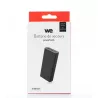 Batterie de secours 20000mAh 3 ports - 1 port USB-C + 2 ports USB A - 15W - câble USB/USB-C 20cm inclus - noir