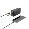 Batterie de secours 30000mAh 3 ports - 1 port USB-C + 2 ports USB A - fast charge 18W/20W - câble USB/USB-C 20cm inclus - noir
