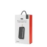 Batterie de secours 30000mAh 3 ports - 1 port USB-C + 2 ports USB A - fast charge 18W/20W - câble USB/USB-C 20cm inclus - noir