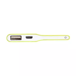 Batterie de secours 3200mAh vert 1 port USB 1A - bouton tactile Toucher peau de pêche ULTRA FIN 5mm d'épaisseur