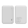WE Batterie de secours 5000mAh - 2 ports USB A - 5V/2.1A - Sortie totale 10.5W - Blanc