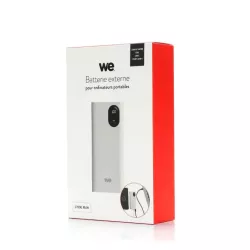 Batterie de secours WE pour PC portable 27000 mah / 65W Ecran LCD, entrée: USB-C + micro USB, sortie: 2*USB+ 1 USB-C