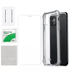 WE PACK verre trempé et coque de protection transparente IPHONE 11