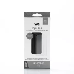 WE BUNDLE 3 verres trempés IPHONE 11