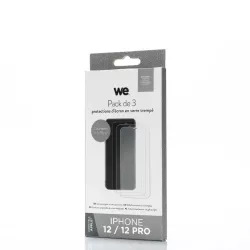 WE BUNDLE 3 verres trempés IPHONE 12 / 12 PRO