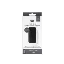 WE BUNDLE 3 verres trempés IPHONE 16