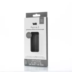 WE BUNDLE 3 verres trempés IPHONE 7 / 8 / SE 2020 / SE 2022