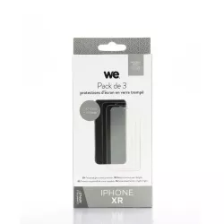 WE BUNDLE 3 verres trempés IPHONE XR