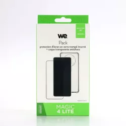 WE PACK verre trempé et coque de protection transparente HONOR MAGIC 4 LITE