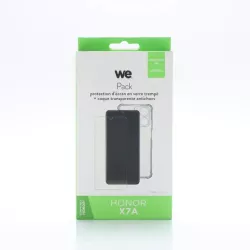 WE PACK verre trempé et coque de protection transparente HONOR X7A