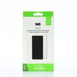 WE PACK verre tremp%t coque de protection transparente GOOGLE PIXEL 8 PRO