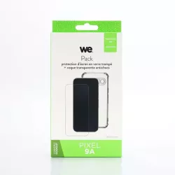 WE PACK verre trempé et coque de protection transparente GOOGLE PIXEL 9A