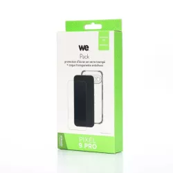 WE PACK verre trempé et coque de protection transparente GOOGLE PIXEL 9 PRO
