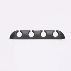 WE Organisateur de câbles pour bureau ou voiture - 4 emplacements x 2pcs - en silicone - coloris blanc
