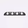 WE Organisateur de câbles pour bureau ou voiture - 4 emplacements x 2pcs - en silicone - coloris blanc