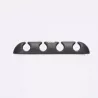 WE Organisateur de câbles pour bureau ou voiture - 4 emplacements x 2pcs - en silicone - coloris noir