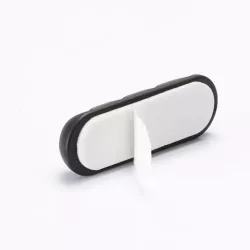 WE Organisateur de câbles pour bureau ou voiture - 4 emplacements x 2pcs - en silicone - coloris noir