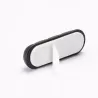 WE Organisateur de câbles pour bureau ou voiture - 4 emplacements x 2pcs - en silicone - coloris noir