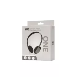 Casque filaire ONE, 1.2m, connecteur jack, bi-color noir / gris