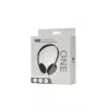 Casque filaire ONE, 1.2m, connecteur jack, bi-color noir / gris