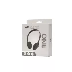 Casque filaire ONE, 1.2m, connecteur jack, noir