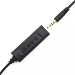 Casque micro WE filaire, JK+USB micro pivotant,arceau réglab connecteur jack 3.5mm+adap USB noir