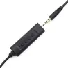 Casque micro WE filaire, JK+USB micro pivotant,arceau réglab connecteur jack 3.5mm+adap USB noir