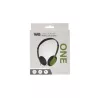 Casque filaire ONE, 1.2m, connecteur jack, bi-color noir / vert