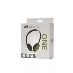 Casque filaire ONE, 1.2m, connecteur jack, bi-color noir / vert