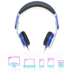 Casque enfant rose (3 à 10 ans) pliable/réglable/ergonomique limitation volume à 85dB câble 1.20m/Jack 3.5mm