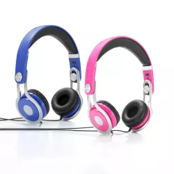 Casque enfant rose (3 à 10 ans) pliable/réglable/ergonomique limitation volume à 85dB câble 1.20m/Jack 3.5mm
