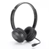 Casque micro WE Bluetooth connexion BT ou câble jack 3.5mm micro pivotant noir