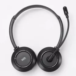 Casque micro WE Bluetooth connexion BT ou câble jack 3.5mm micro pivotant noir