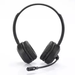 Casque micro WE Bluetooth connexion BT ou câble jack 3.5mm micro pivotant noir